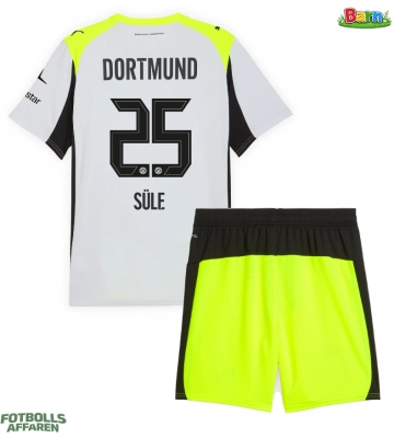 Borussia Dortmund Niklas Sule #25 Bortaställ Barn 2025-26 Kortärmad (+ Korta byxor)